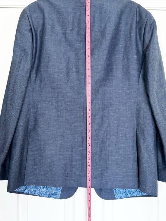 Original Penguin Men's Blue Notch Lapel Suit Jacket Size 44R - Picture 6 of 14